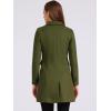 imageAllegra K Womens Winter Coat Elegant Notched Lapel Double Breasted Trench CoatArmy Green