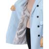 imageAllegra K Womens Winter Coat Elegant Notched Lapel Double Breasted Trench CoatBlues