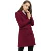 imageAllegra K Womens Winter Coat Elegant Notched Lapel Double Breasted Trench CoatBurgundy