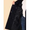 imageAllegra K Womens Winter Coat Elegant Notched Lapel Double Breasted Trench CoatDark Blue