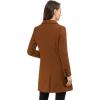 imageAllegra K Womens Winter Coat Elegant Notched Lapel Double Breasted Trench CoatDark Brown