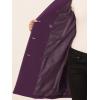 imageAllegra K Womens Winter Coat Elegant Notched Lapel Double Breasted Trench CoatDark Purple