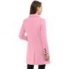 imageAllegra K Womens Winter Coat Elegant Notched Lapel Double Breasted Trench CoatDusty Pink