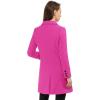 imageAllegra K Womens Winter Coat Elegant Notched Lapel Double Breasted Trench CoatFuchsia
