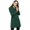 imageAllegra K Womens Winter Coat Elegant Notched Lapel Double Breasted Trench CoatGreen