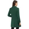 imageAllegra K Womens Winter Coat Elegant Notched Lapel Double Breasted Trench CoatGreen