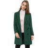 imageAllegra K Womens Winter Coat Elegant Notched Lapel Double Breasted Trench CoatGreen