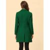 imageAllegra K Womens Winter Coat Elegant Notched Lapel Double Breasted Trench CoatGreens