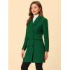 imageAllegra K Womens Winter Coat Elegant Notched Lapel Double Breasted Trench CoatGreens