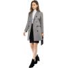 imageAllegra K Womens Winter Coat Elegant Notched Lapel Double Breasted Trench CoatGrey