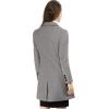 imageAllegra K Womens Winter Coat Elegant Notched Lapel Double Breasted Trench CoatGrey