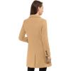 imageAllegra K Womens Winter Coat Elegant Notched Lapel Double Breasted Trench CoatKhaki