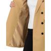 imageAllegra K Womens Winter Coat Elegant Notched Lapel Double Breasted Trench CoatKhaki