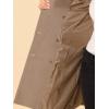 imageAllegra K Womens Winter Coat Elegant Notched Lapel Double Breasted Trench CoatLight Brown