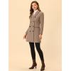 imageAllegra K Womens Winter Coat Elegant Notched Lapel Double Breasted Trench CoatLight Brown