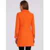 imageAllegra K Womens Winter Coat Elegant Notched Lapel Double Breasted Trench CoatLight Orange