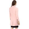 imageAllegra K Womens Winter Coat Elegant Notched Lapel Double Breasted Trench CoatPink