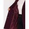 imageAllegra K Womens Winter Coat Elegant Notched Lapel Double Breasted Trench CoatPurplish Red