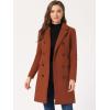 imageAllegra K Womens Winter Coat Elegant Notched Lapel Double Breasted Trench CoatReddish Brown