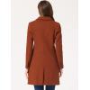 imageAllegra K Womens Winter Coat Elegant Notched Lapel Double Breasted Trench CoatReddish Brown