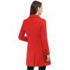 imageAllegra K Womens Winter Coat Elegant Notched Lapel Double Breasted Trench CoatReds