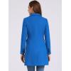 imageAllegra K Womens Winter Coat Elegant Notched Lapel Double Breasted Trench CoatSea Blue