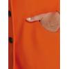 imageAllegra K Womens Winter Outerwear Overcoat Peter Pan Collar Midthigh Aline Single Breasted Pea CoatOrange