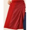 imageAllegra K Womens Winter Overcoat MidLong Stand Collar Single Breasted Coat OuterwearBright Red