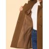 imageAllegra K Womens Winter Overcoat MidLong Stand Collar Single Breasted Coat OuterwearBrown