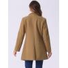 imageAllegra K Womens Winter Overcoat MidLong Stand Collar Single Breasted Coat OuterwearCamel