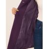 imageAllegra K Womens Winter Overcoat MidLong Stand Collar Single Breasted Coat OuterwearDeep Purple
