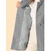 imageAllegra K Womens Winter Overcoat MidLong Stand Collar Single Breasted Coat OuterwearGrey