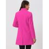 imageAllegra K Womens Winter Overcoat MidLong Stand Collar Single Breasted Coat OuterwearHot Pink