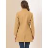 imageAllegra K Womens Winter Overcoat MidLong Stand Collar Single Breasted Coat OuterwearKhaki