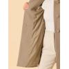 imageAllegra K Womens Winter Overcoat MidLong Stand Collar Single Breasted Coat OuterwearLight Brown