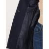 imageAllegra K Womens Winter Overcoat MidLong Stand Collar Single Breasted Coat OuterwearNavy Blue