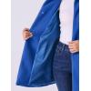 imageAllegra K Womens Winter Overcoat MidLong Stand Collar Single Breasted Coat OuterwearSea Blue