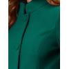 imageAllegra K Womens Winter Overcoat MidLong Stand Collar Single Breasted Coat OuterwearTurquoise
