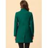 imageAllegra K Womens Winter Overcoat MidLong Stand Collar Single Breasted Coat OuterwearTurquoise