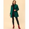 imageAllegra K Womens Winter Overcoat MidLong Stand Collar Single Breasted Coat OuterwearTurquoise