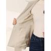 imageAllegra K Womens Work Office Winter Overcoat Single Breasted Point Collar Pea CoatBeige