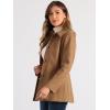 imageAllegra K Womens Work Office Winter Overcoat Single Breasted Point Collar Pea CoatCamel