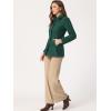 imageAllegra K Womens Work Office Winter Overcoat Single Breasted Point Collar Pea CoatDark Green
