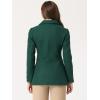 imageAllegra K Womens Work Office Winter Overcoat Single Breasted Point Collar Pea CoatDark Green