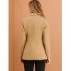 imageAllegra K Womens Work Office Winter Overcoat Single Breasted Point Collar Pea CoatKhaki