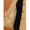 imageAllegra K Womens Work Office Winter Overcoat Single Breasted Point Collar Pea CoatKhaki