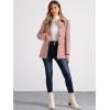 imageAllegra K Womens Work Office Winter Overcoat Single Breasted Point Collar Pea CoatPink