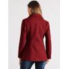 imageAllegra K Womens Work Office Winter Overcoat Single Breasted Point Collar Pea CoatRed