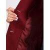 imageAllegra K Womens Work Office Winter Overcoat Single Breasted Point Collar Pea CoatRed
