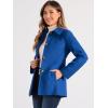 imageAllegra K Womens Work Office Winter Overcoat Single Breasted Point Collar Pea CoatSea Blue
